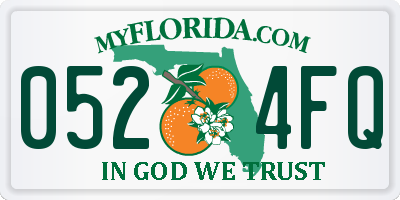 FL license plate 0524FQ