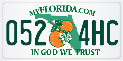 FL license plate 0524HC
