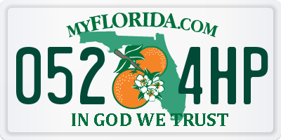 FL license plate 0524HP