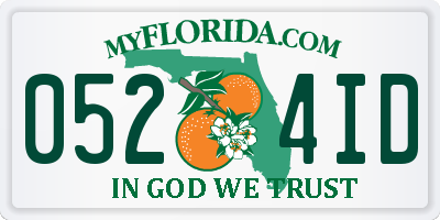 FL license plate 0524ID