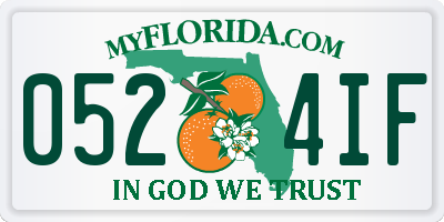 FL license plate 0524IF