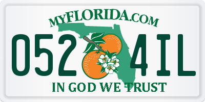 FL license plate 0524IL