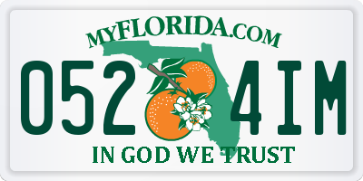 FL license plate 0524IM