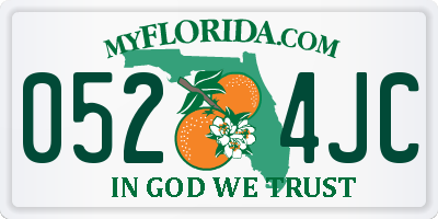 FL license plate 0524JC