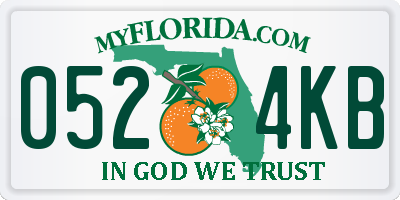 FL license plate 0524KB