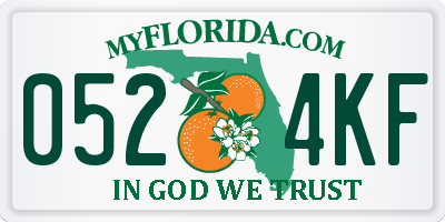 FL license plate 0524KF