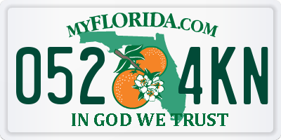 FL license plate 0524KN