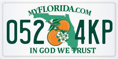FL license plate 0524KP