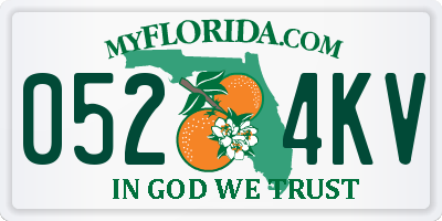 FL license plate 0524KV