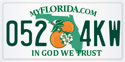 FL license plate 0524KW