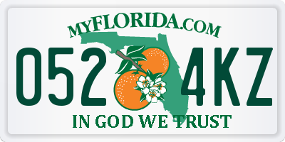 FL license plate 0524KZ