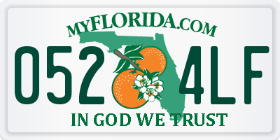 FL license plate 0524LF