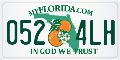 FL license plate 0524LH