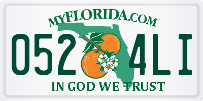 FL license plate 0524LI