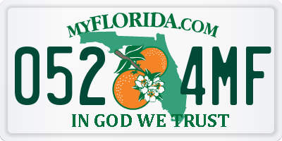 FL license plate 0524MF