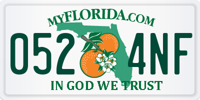 FL license plate 0524NF