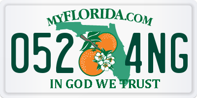 FL license plate 0524NG