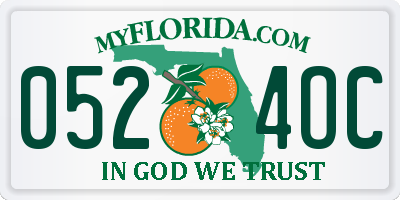 FL license plate 0524OC