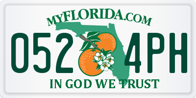 FL license plate 0524PH