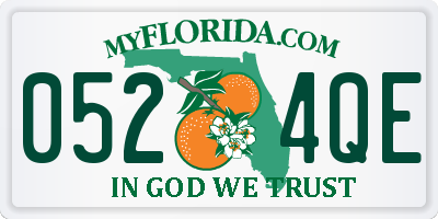 FL license plate 0524QE