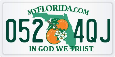FL license plate 0524QJ