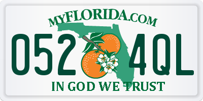 FL license plate 0524QL