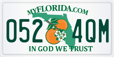 FL license plate 0524QM