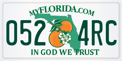 FL license plate 0524RC
