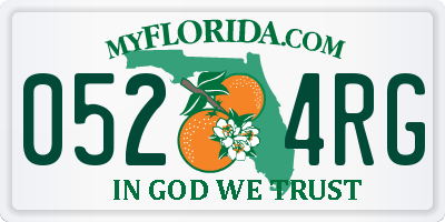 FL license plate 0524RG
