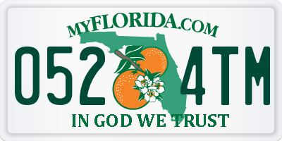 FL license plate 0524TM
