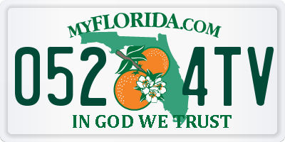FL license plate 0524TV