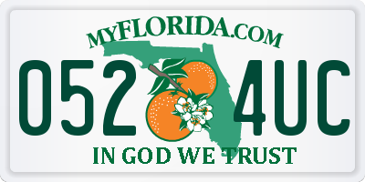 FL license plate 0524UC