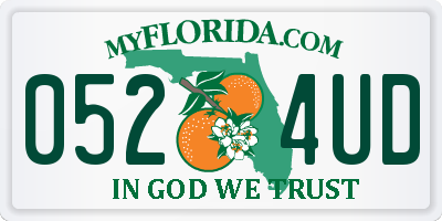 FL license plate 0524UD