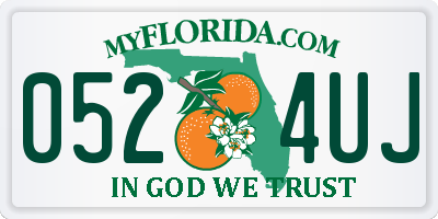 FL license plate 0524UJ