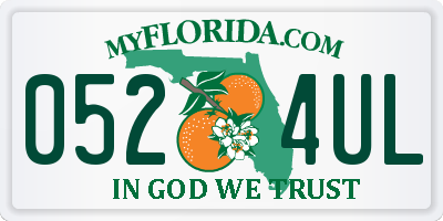 FL license plate 0524UL