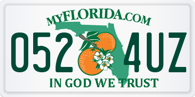 FL license plate 0524UZ