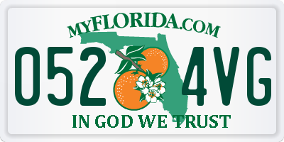 FL license plate 0524VG