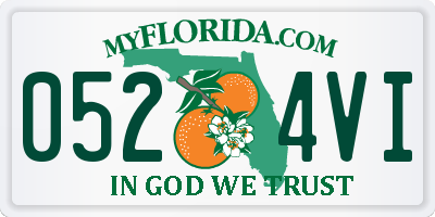 FL license plate 0524VI