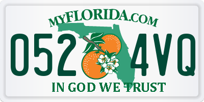 FL license plate 0524VQ
