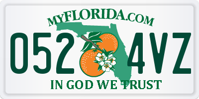 FL license plate 0524VZ