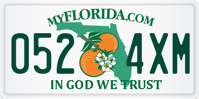FL license plate 0524XM