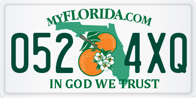 FL license plate 0524XQ