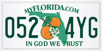 FL license plate 0524YG