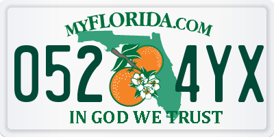 FL license plate 0524YX