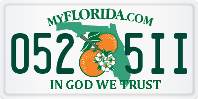 FL license plate 0525II