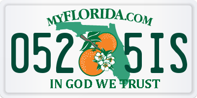 FL license plate 0525IS