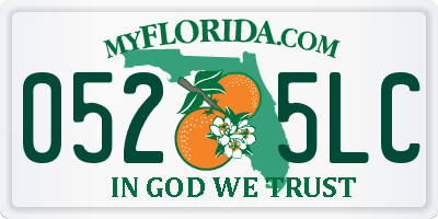 FL license plate 0525LC