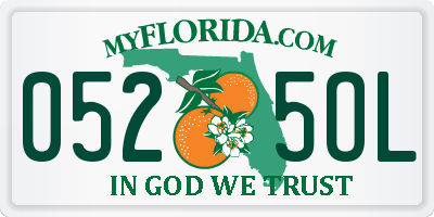 FL license plate 0525OL