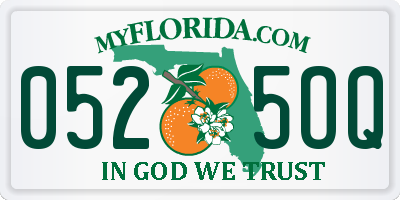 FL license plate 0525OQ