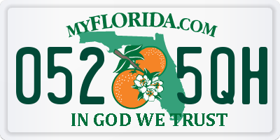 FL license plate 0525QH